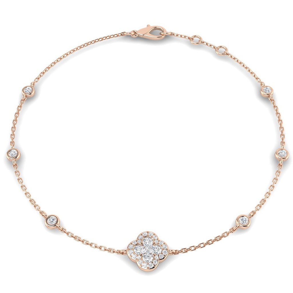 Lucky Clover Diamond Bracelet