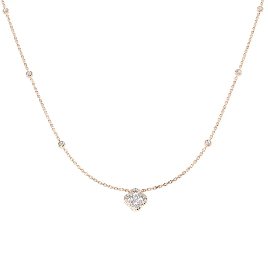 Lucky Clover Diamond Necklace