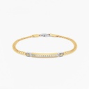 Zancan yellow gold bracelet with diamonds.