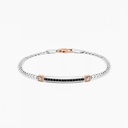 Zancan yellow gold bracelet with diamonds.
