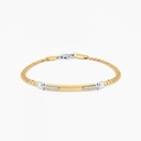 Zancan yellow gold bracelet with diamonds.
