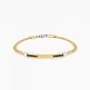 Zancan yellow gold bracelet with diamonds.