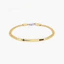 Zancan yellow gold bracelet with diamonds.