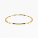 Zancan yellow gold bracelet with diamonds.