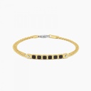 Zancan yellow gold bracelet with diamonds.