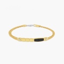 Zancan yellow gold bracelet with diamonds.