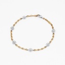 Zancan yellow gold bracelet with wind rose