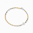 Zancan yellow gold bracelet with wind rose