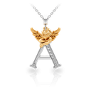 Pendant My Angel A with Diamonds
