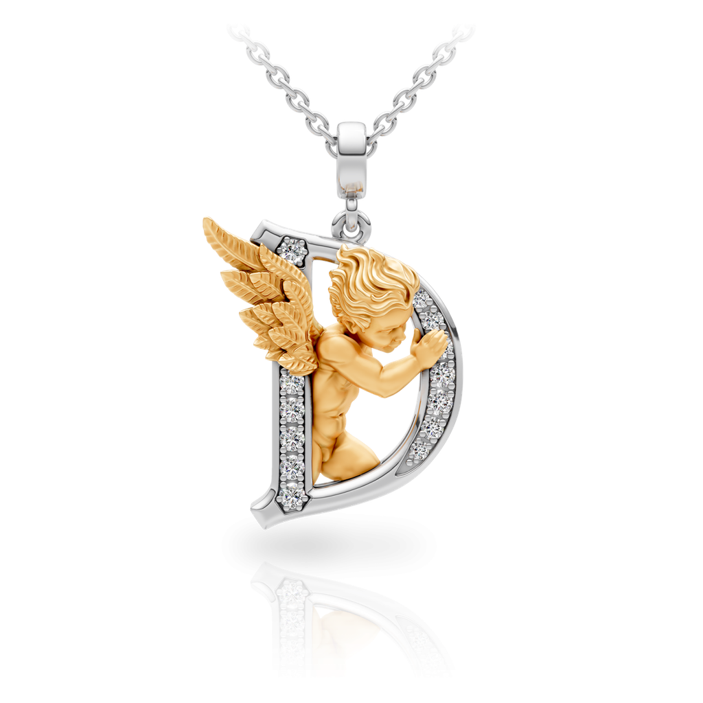 Pendant My Angel D with Diamonds
