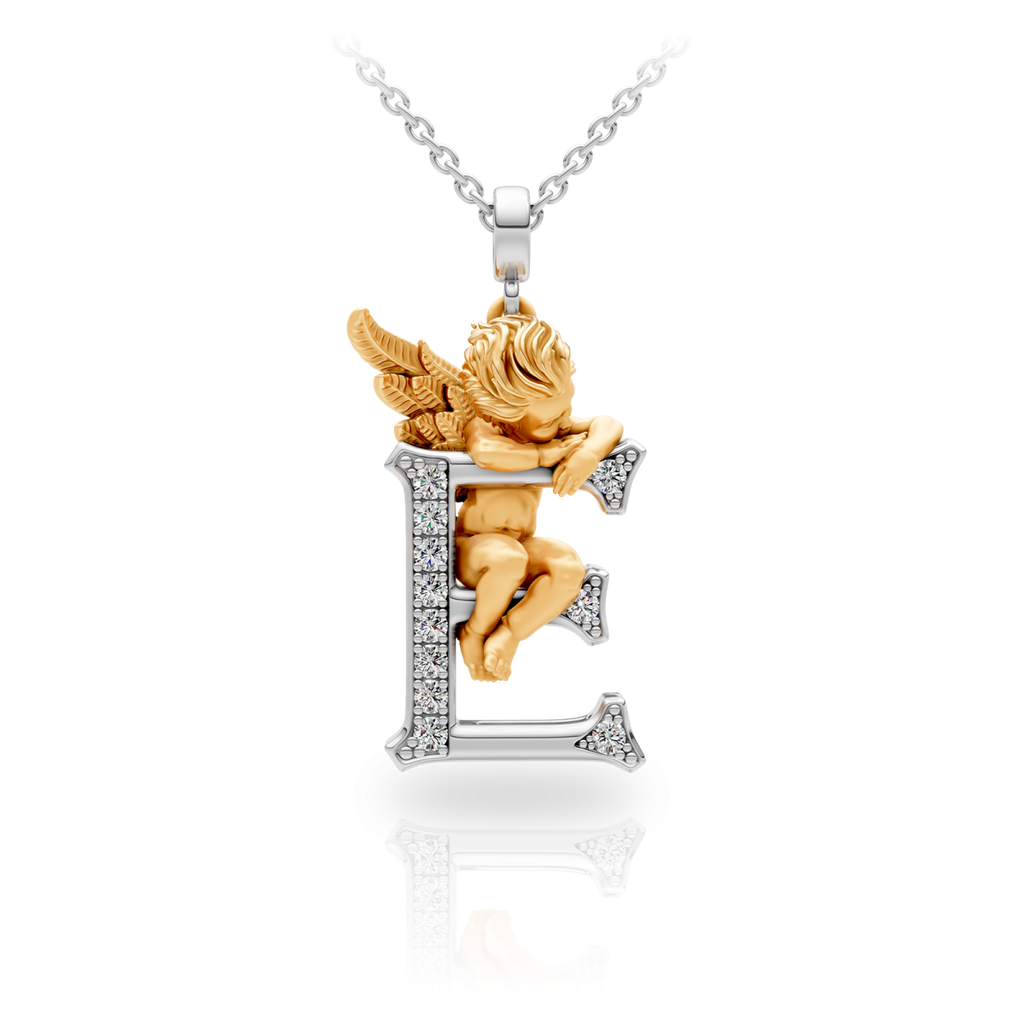 Pendant My Angel E with Diamonds