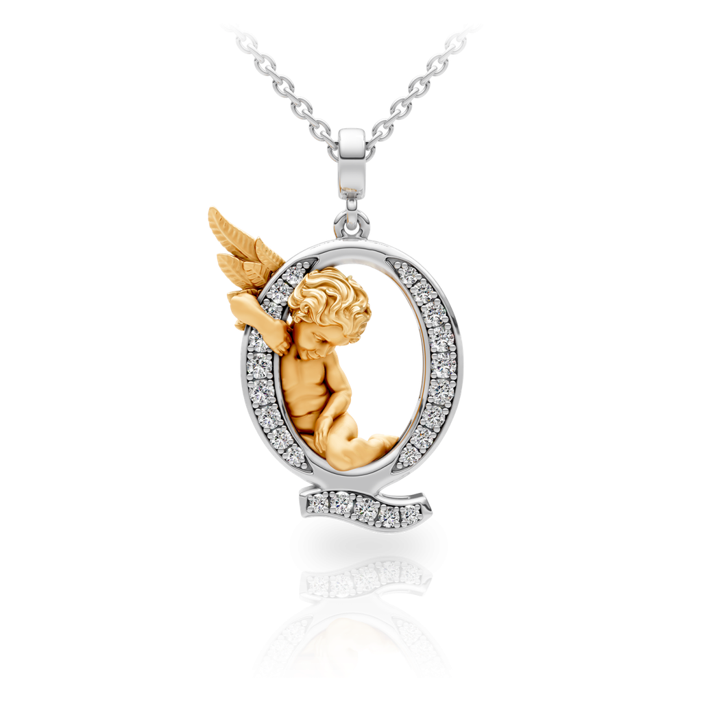 Pendant My Angel Q with Diamonds