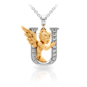Pendant My Angel U with Diamonds