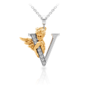 Pendant My Angel V with Diamonds