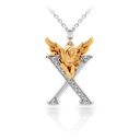 Pendant My Angel X with Diamonds