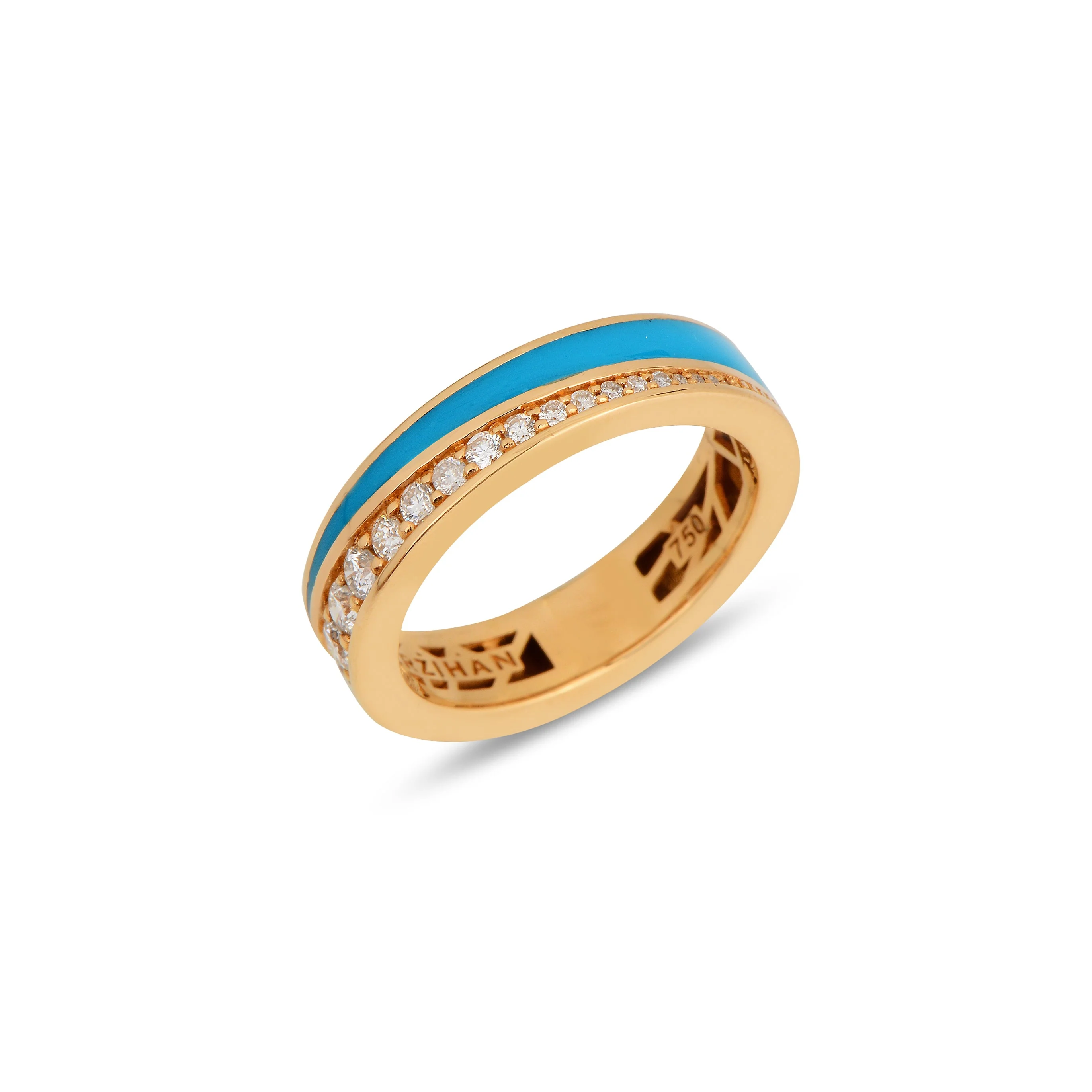 Flow Ring - Baby Blue Enamel