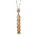 Spike Tassel Light Pavé Diamond Pendant