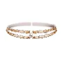 Skin Double Row Light Pavé Diamond Choker