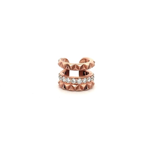 [A830-10644] Rose Gold & Diamond Connect Ear Cuff