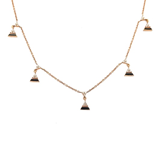 [A819-10316] Rose Gold & Diamond Elixir By The Yard Choker