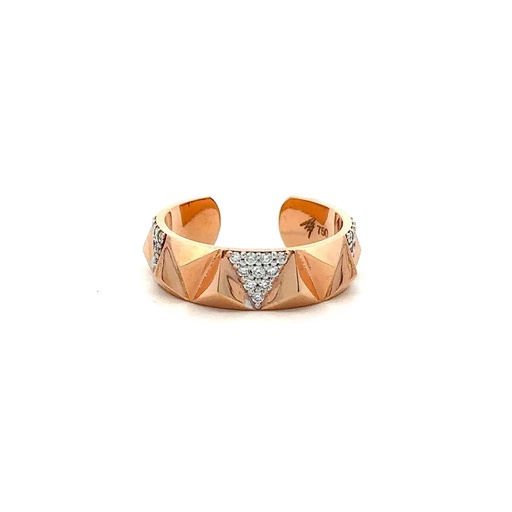 [A830-10660] Rose Gold & Diamond Eruption Ring