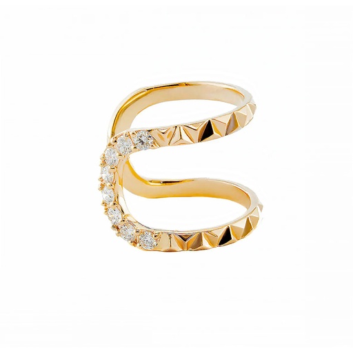 [A830-10382] Rose Gold Connect Diamond Ring