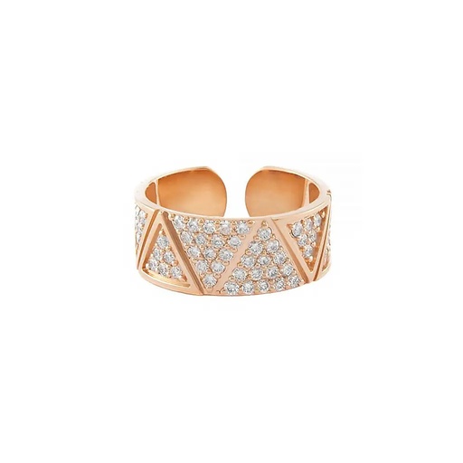 [A819-101114] Rose Gold Elixir Full Pave Diamond Ring