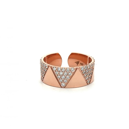 [A819-10728] Rose Gold Elixir Pave Diamond Ring