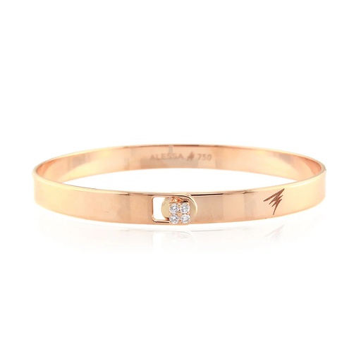 [A815-10684] Rose Gold Impressions Bangle 