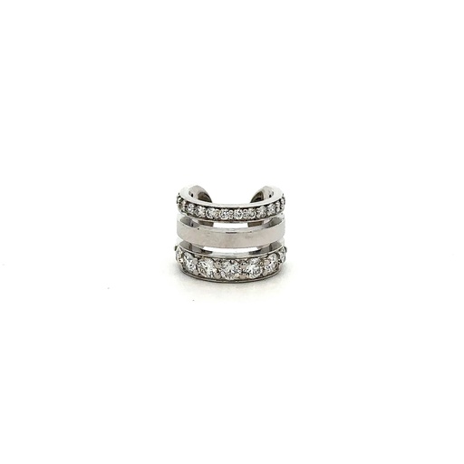 [A800-10348] White Gold & Diamond Ear Cuff