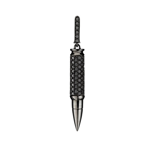 [EFA0002-NS] Black Gold Fatal Attraction Black Diamond Earring