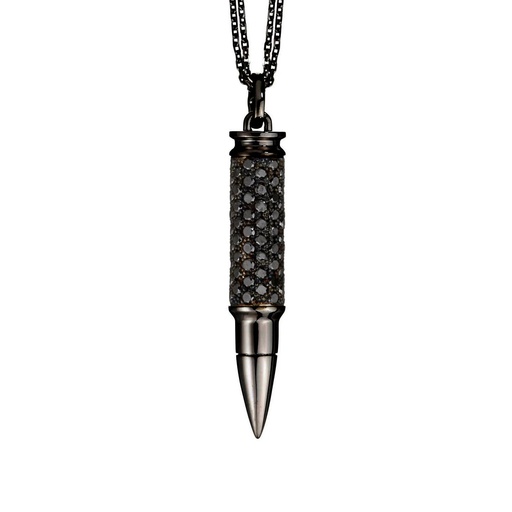 [PFA0025] Black Gold Fatal Attraction Black Diamond Necklace