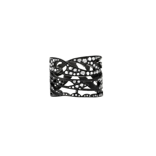 Black Gold Tattoo Black Diamond Ring