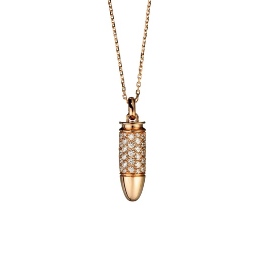 [PBB0023-NS] Rose Gold Bang Bang Diamond Necklace