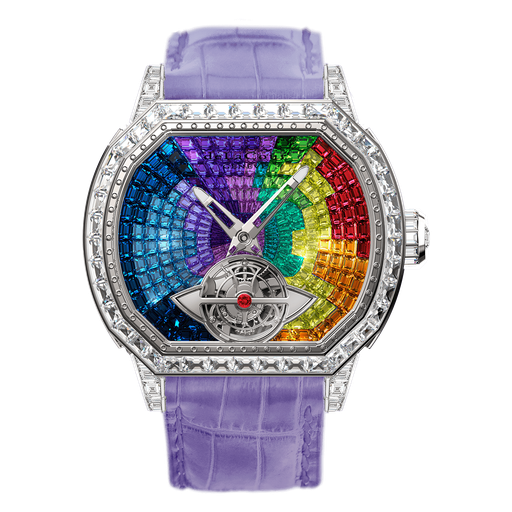 [WAWG3682-1170T#11708] Reflect Kalos Multicolor Rainbow White Gold Watch