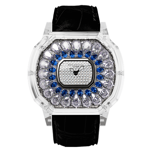 [WASC3742-1050#11717] Reflect Iris White & Blue Sapphire Watch