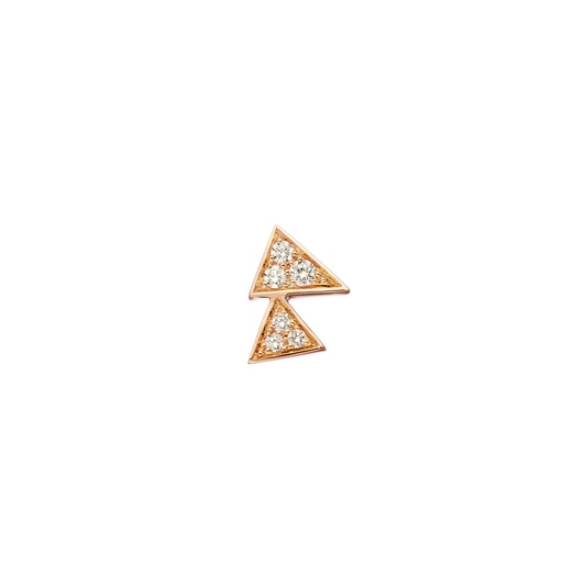 [ECA0028-NS] Rose Gold Capture Me Diamonds Earring