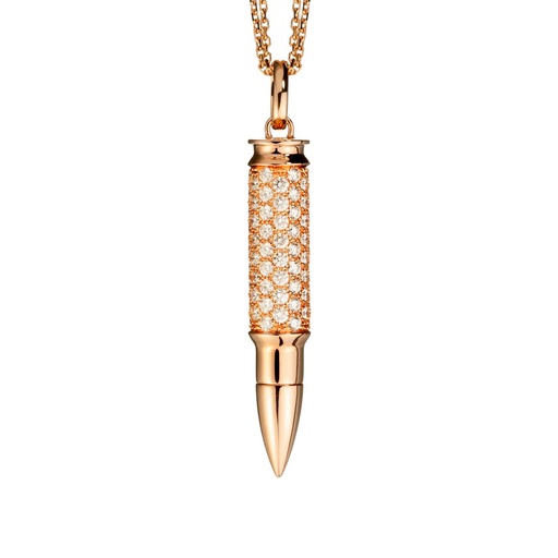 [PFA0029-NS] Rose Gold Fatal Attraction Diamond Necklace