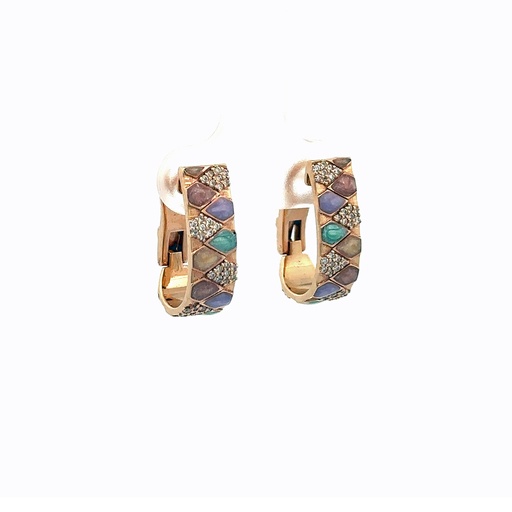 [A819-10752#1194] Rose Gold Elixir Diamond Earrings