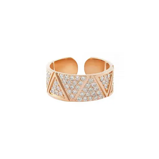 [A819-101114#1195] Rose Gold Elixir Full Pave Diamond Ring