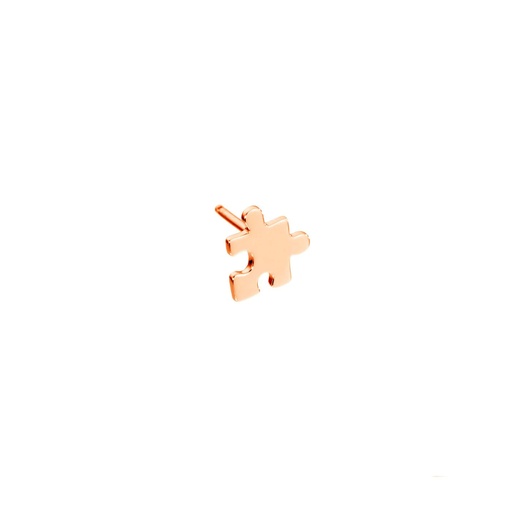 [EMP0009-NS] Rose Gold Mini Puzzle Earring