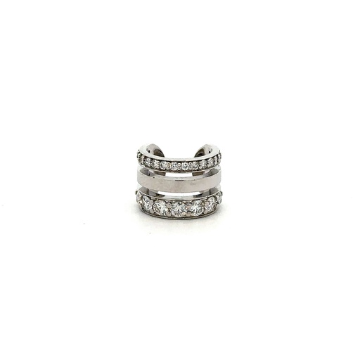 [A800-10348#1209] White Gold & Diamond Ear Cuff