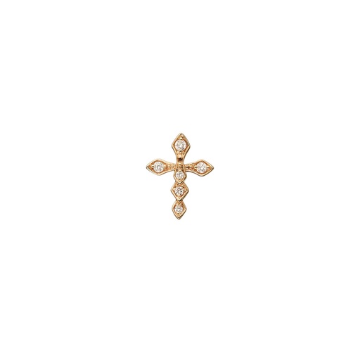 [EPY0014-NS] Rose Gold Python Diamonds Earring
