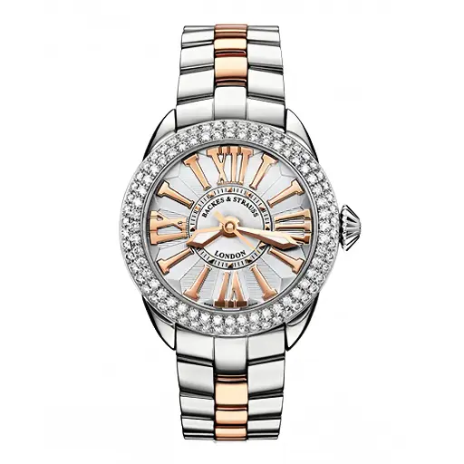 [PC37MAD2R.ST.WRR.SP.BIC#1236] Piccadilly 37 SP Steel & Gold Diamond Bezel 