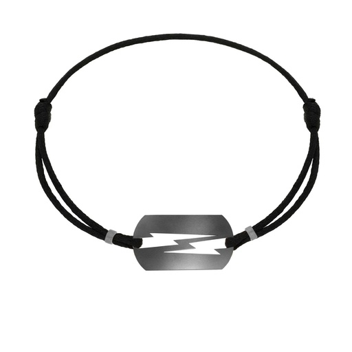 [BLT0006-NS-15cm] Titanium Lovetag Cord Bracelet