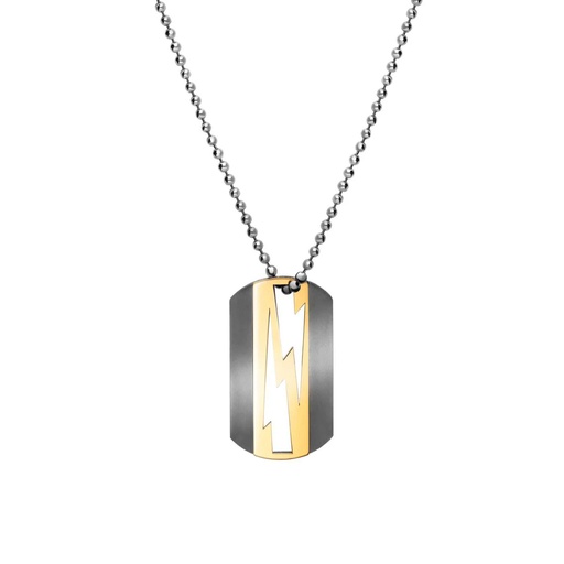 [PLT0005-NS] Titanium Lovetag Necklace