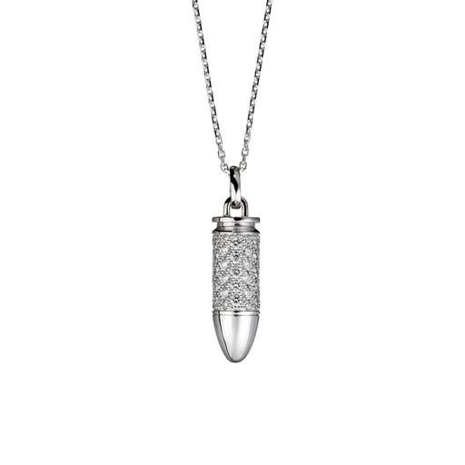 [PBB0018-NS] White Gold Bang Bang Diamond Necklace