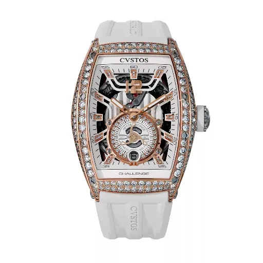 [A00103.3620002#1302] Jetliner PS Thirty6 Rose Gold 2 Row Diamonds/White - 36mm