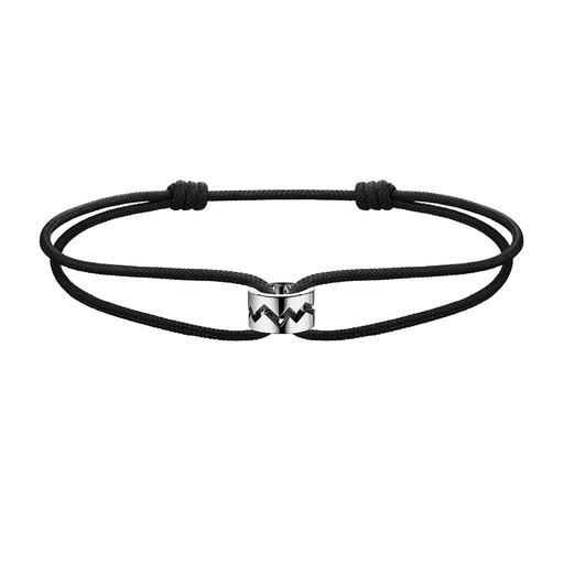[BCA0030] White Gold Capture Me Cord Bracelet