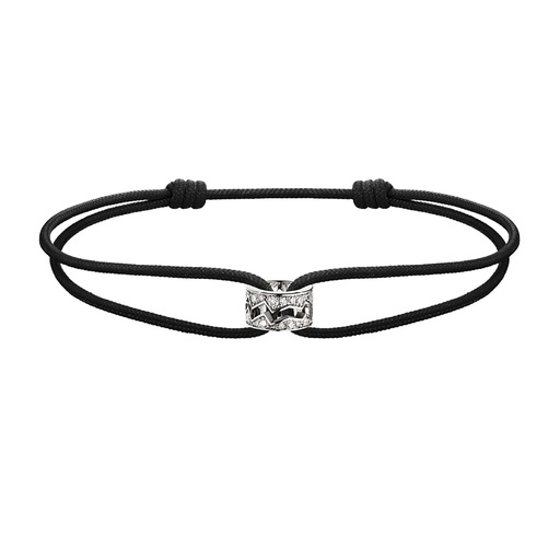 [BCA0027] White Gold Capture Me Diamond Cord Bracelet